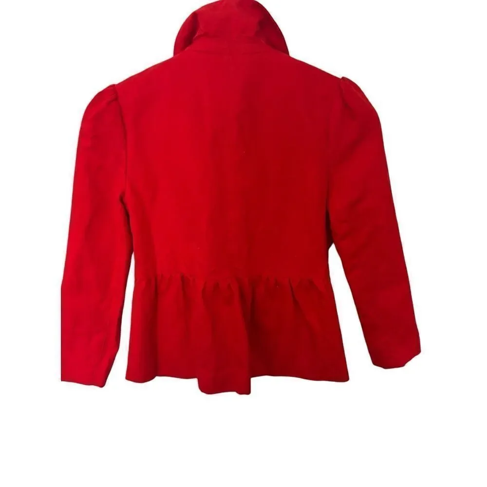Girls Jacardi red jacket sz 12